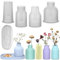 5 Stück Vase Silikonformen,DIY Vasen Harz Formen,Vase Form Harz Gießen Formen,Vase Gießen Formen für die Herstellung von Stifthalter Vasen Make-up Pinsel dekorative Ornamente