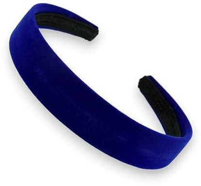 Haarreif, Samt-Optik, 2,5 cm, Königsblau