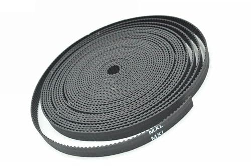 Geeyu offener Zahnriemen 50 Meter MXL offener Zahnriemen Breite 15 mm Gummiriemen Synchron Fit MXL Timig Riemenscheibe MXL-15