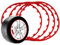 LNZKX Felgen Nabenschutz Dekorstreifen für BMW Serie 7 Series 7er E65 / E66 / E67 / F01 F02 F03 / G11 G12 / G70, Anti Kratzer Nylonmaterial Kleberfreie Installation Auto Felgenschutz,Red-20inch