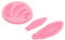 Fondant-Formen 4 Stück Feder-Fondant-Silikonform Kuchendekorationsform Schokoladen-/Plätzchenform Gips-/Ton-/Tropf-/Klebeform
