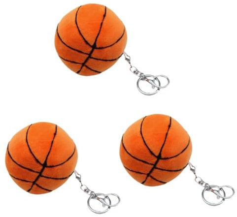 CORHAD 3pièces Porte-clés Peluche De Basketball Décoration Amusante Pour à Pour Fans De Basketball