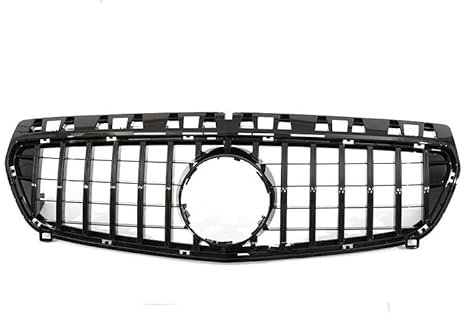 NIKISO Auto Griglie Anteriori per M&ercedes B&Enz Classe A W176 W177 Grill 180 200 250 260 2013-2019 Paraurti Anteriore Stile Auto Panamericana GTR Griglia(W176 Black 13-15)