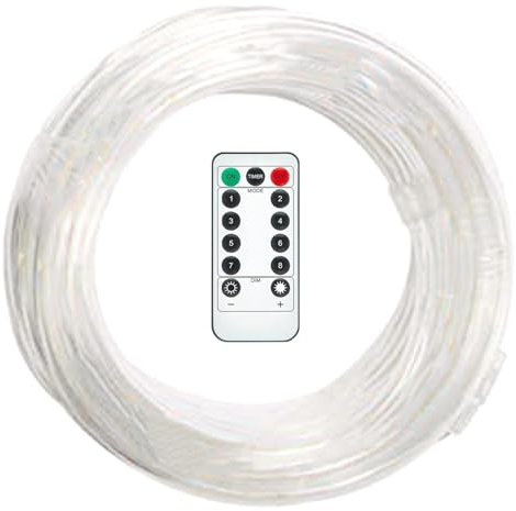 Biniveil Tira de luces LED impermeable con control remoto, luces LED impermeables de 45 pies, luces interiores y exteriores para cubierta, patio, piscina, decoración de dormitorio, iluminación de