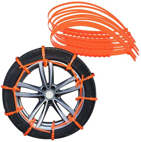 DNEOGOO 20 Stück Schneeketten Auto für BMW X3 G01 2018-2025, Schneeketten Reifengürtel Anti Rutsch Reifenketten Autoreifen Sicherheitszubehör