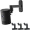 3Pack Ring Camera Wall Mount,Compatible with Ring Stick Up Cam Battery/Plug-in/Camera Pro Battery/Ring Indoor Cam(1st Gen),360 Degree Adjustable No Drill Mount for Ring Outdoor Indoor Camera,Black
