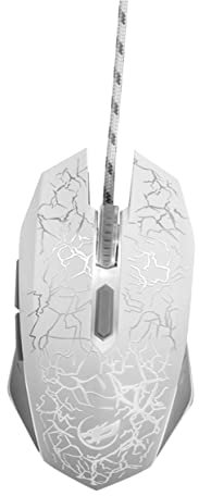 HOMSFOU Optical Mouse 7 Led Ergonomic 2400 Dpi Wireless Gaming Mouse for Laptop