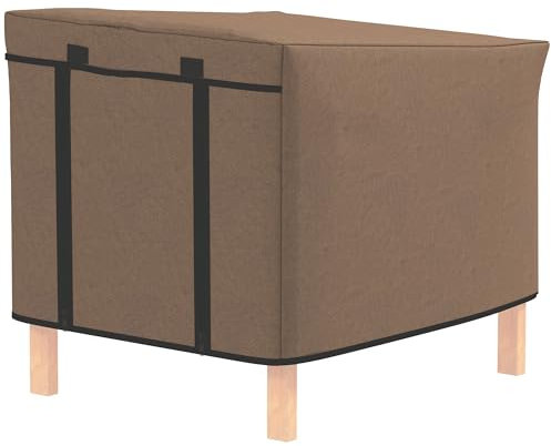 PawHut Kaninchenstall-Abdeckung, Meerschweinchenstall-Abdeckung, für Modell X-D2-0047 & ähnliche Modelle, 43 x 52 x 37cm, Braun