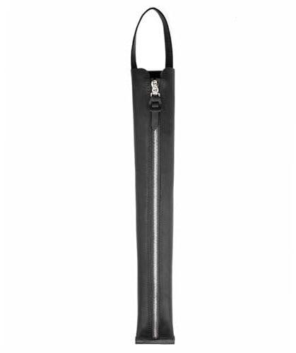 Premium Crazy Horse Leder Dirigenten-Taktstocktasche - Langlebig & Stilvoll - Condusctor's Baton Holder Taktstock Schutz Zubehör für Dirigenten Taktstock Tasche mit Griff (Schwarz)