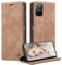 xinyunew Handyhülle für OnePlus 8T Hülle, Klapphülle Premium Lederhülle Klappbar Flip Case Tasche Magnet Kartenfach Standfunktion Klapphülle Schutzhülle für OnePlus 8T,Braun