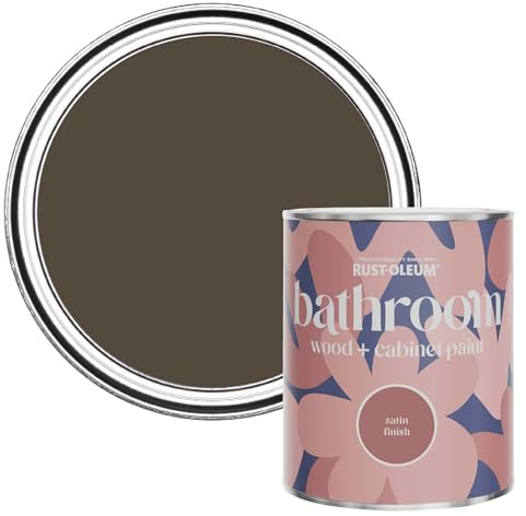 Rust-Oleum Mould, Mildew & Stain Resistant Bathroom Wood and Cabinet Paint in Satin Finish - Lockwood 750ml