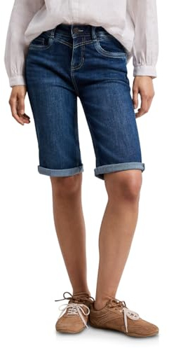 Street One Damen Slim Leg Bermuda mit Turn-Up-Detail