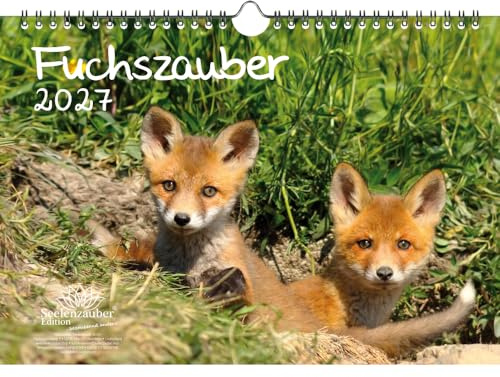 Fuchszauber DIN A4 Kalender für 2027 Fuchs und Füchse - Seelenzauber