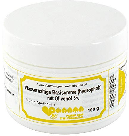 WASSERHALTIGE Basiscreme hydrophob m.5% Olivenöl 100 g