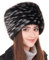Futrzane Classic Kosakenmütze - Fellmütze Damen Winter - Pelz Russische Mütze (M, Schwarz mit Weiß Classic)