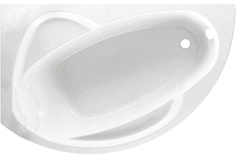 Du Vogue Standard eingebaut 165x85 55 cm links SX Deko Schale Badewanne Badezimmer Waschküche wirtschaftliche Eck Winkel Asymmetrische Schale Traditionell von Spielen Acryl Weiß Sitz Unterstützung