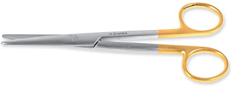Gima -Mayo Stille Schere, 17 cm, gerade und stumpfendige, mit starken Spitzen, die den Chirurgen hohe Präzision gewährleisten, 38514