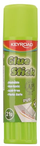 KEYROAD Stickkleber/Kleber Schule PVP/21 g/Klebestick/Glue Stick/1 Stück