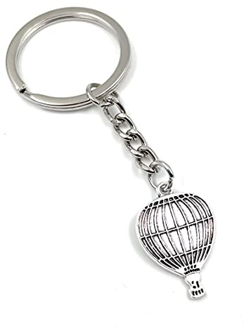 Onwomania - Heißluftballon Ballon Reise Schlüsselanhänger - Metall Glücksbringer ideal als Geschenk z.B. für den besten Freund, die beste Freundin, Mama - Für Männer, Frauen & Kinder