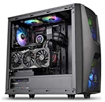 Thermaltake Commander C 34 TG Argb Edition/Dual 200mm Argb Fans/Tempered Glass/ATX Mid-Tower Chassis Schwarz