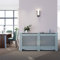 ELEGANT Radiator Cover Cross Slat Radiator Shelve Grey Painted Modern MDF Cabinet for Living Room Bedroom, Extra Large