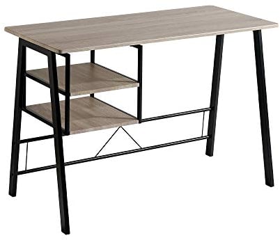 MOMMA HOME Mesa Escritorio - 2 Cajoneras Escritorio, Escritorio Ordenador, Mesa Oficina, Escritorio Vintage, Escritorio Juvenil, Mesa Estudio, Mesa Habitacion Juvenil, Modelo Andea, 120x52x76,5 cm