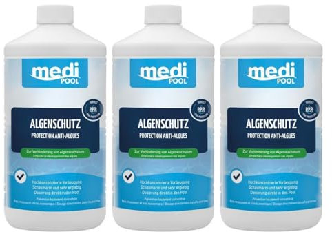POWERHAUS24 mediPOOL Algenschutz 3X 1 L