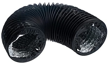 Steinberg14 Nero 100mm-1m Tubo Flessibile Combinato - Tubi di Ventilazione - Tubo di Scarico