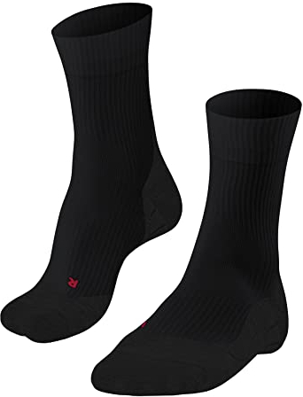 FALKE Herren Tennissocken TE4 M So Baumwolle Funktionsmaterial antiblasen 1 Paar, Schwarz Black 3000, 42-43