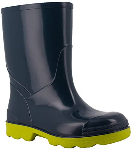 Spirale Micki, Rain Boot, Blu/Lime, 29 EU