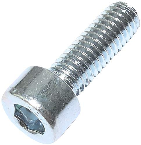 AERZETIX - C47660 - Satz von 100 stück - bolzen innensechskantschrauben M6x18 - mit innensechskantkopf - Ø6x18mm - DIN 912 - klasse 8.8 - aus verzinktem stahl - heimwerken - montagewerkzeug eisenwaren