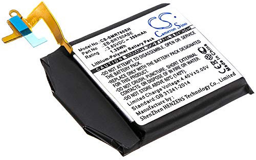 TCTK Batterie 350mAh Kompatibel mit [Samsung] Gear S3 Classic, Gear S3 Classic LTE, Frontier, Frontier LTE, Frontier SM-R760, SM-R760, SM-R765, SM-R770 Ersetzt EB-BR760 FBA