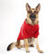 PETLESO Hundepullover Fleece Mantel für Große Hunde Warm Pulli Leicht An- und Auszuziehen Hoodie, Rot-4XL