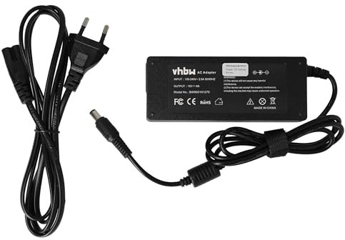 vhbw Netzteil kompatibel mit Toshiba Tecra 9000, 9100, A2, A9, A10, M2, A1, A11, M1, 8000, 8100, 8200 Notebook, 90 W