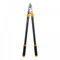 R.G. Astschere Gartenschere Getriebeastschere 77cm Amboss Klinge Baumschere Astschneider Strauchschere, Schwarz/Orange
