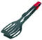 Westmark Doppel-Pfannenwender/Servierzange, hochhitzebeständig bis 270°C, Länge: 28,9 cm, Kunststoff, Duetto Flonal Plus, Schwarz, 21002275