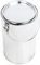 BenBow Seau en Fer Blanc de 4X 2,7 L avec Couvercle à enfoncer - hermétique, Opaque, Vide, Rond - récipient de Rangement avec poignée en métal