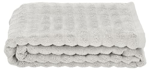 Zone Denmark Inu Badehandtuch, Handtuch 70x140 cm, Hochwertiges Duschhandtuch, Badetuch aus 100% Baumwolle, Soft Grey (Grau)