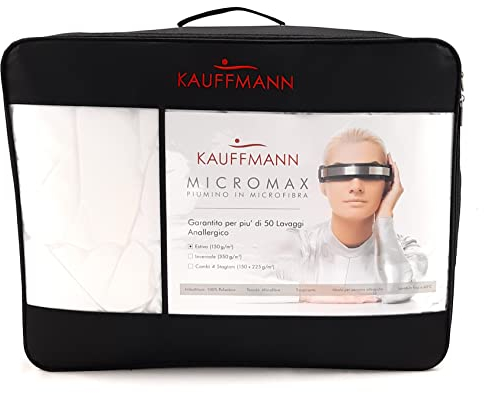 Kauffmann Daunendecke aus Kunstfaser MicroMax (Wärme für den Sommer, 250 x 220 cm, lang)