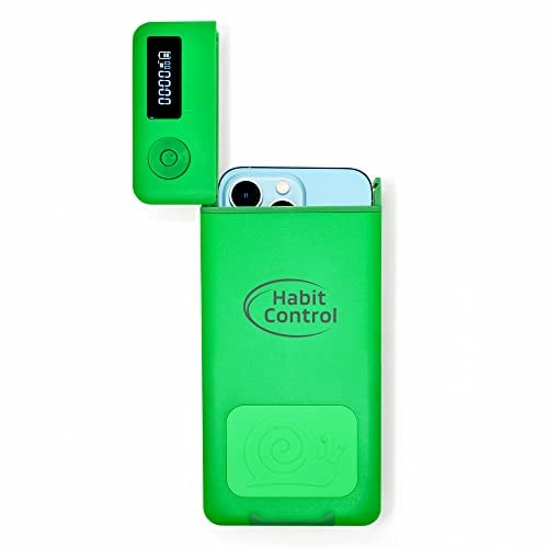 Habit Control Handy-Schließkasten mit Timer für Selbstdisziplin, tragbare Zeitsperre Box geeignet für iPhone und Android Smartphones, Telefon Jail Box mit Timer zur Reduzierung der Bildschirmzeit,