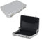 LSYYSL 1 stück Koffer Visitenkartenbox, universelle Gutscheinverpackungsbox, Mini-Aluminium-Passwortbox Geschenkbox, kann als Geschenk oder Belohnungs-Souvenir verwendet werden (Silber)
