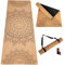 DIVASYA Premium Yogamatte Kork rutschfest: aus Naturkautschuk rutschfest & Kork, natürlich & nachhaltig, großzügige Maße (183x66x0,4cm), Yoga Matte Kork rutschfest, Tragegurt, schadstofffrei