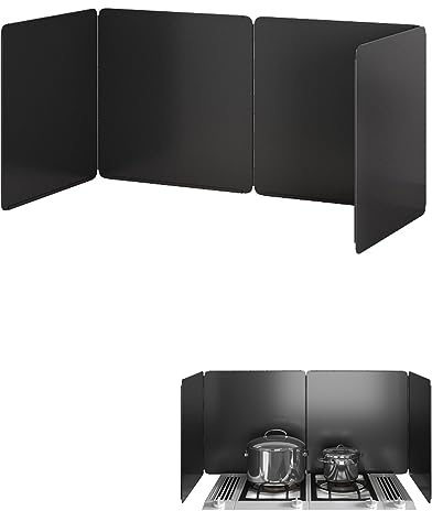 Faltbar 4-seitiger Spritzschutz, Spritzwassergeschützter Gasherdschutz, Kochen Schallwand, Einfach Zu Säubern, Antihaft-Öl, Für Camping Kocher, Outdoor Grill, BBQ, Gaskocher, Campingkocher ( Color : B