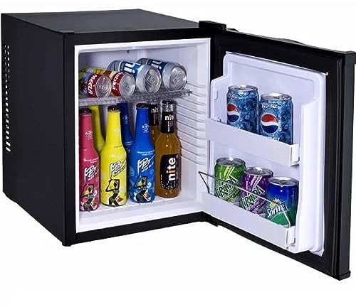 Syntrox Germany Minikühlschrank Hotelkühlschrank Minibar 28 L, Leicht zu reinigen, 28 Liter Volumen, Blaues LED-Licht, Umweltfreundlich, Kühlleistung bis 11 °C