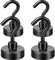 Neosmuk Schwarze Magnethaken, 20kg Hochleistungs-Erdmagnete mit Haken, extra starker Cruise-Haken zum Aufhängen(schwarz, 4er-Pack)