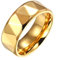 Homxi Herren Ring Edelstahl Gravur,Kegel 8mm Gold Herren Ring Herren Ring Gr.54 (17.2)