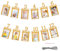 Wisebom Fotogirlande 1. Geburtstag, Baby Ersten Geburtstag Girlande Foto Banner Fotogirlande 1-12 Monat Baby Foto Banner, Hängende Foto Wanddekoration für Jungen Mädchen Party Dekor