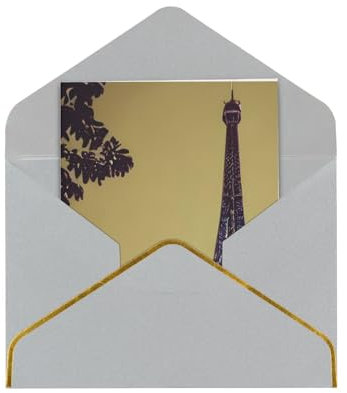 Eiffelturm Paris Grußkarte mit Umschlag Dekoration – perfekt für Festivals und besondere Anlässe