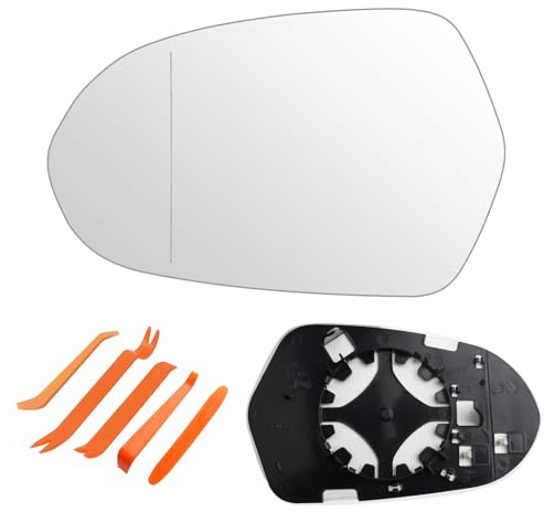 Spiegelglas Ersatz für Audi A6(4G) 2011-2018/A6 Allroad(4G) 2012-2018/A6 Avant(4G) 2011-2018 beheizbar Ersatzspiegelglas Fahrerseite Außenspiegel Asphärisch Rückspiegelglas Seitenspiegelglas Links