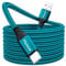 Extra Long USB C Charger Cable - 6M Braided PS5 Controller Charging Cable Compatible with Samsung Galaxy S20/S10/S9, Huawei, PS5, Xbox, Switch Pro Controller (Green)